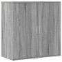 Credenze 2 pz Grigio Sonoma 79x38x80 cm in Legno Multistrato