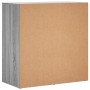 Credenze 2 pz Grigio Sonoma 79x38x80 cm in Legno Multistrato