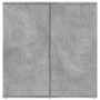 Credenze 2 pz Grigio Cemento 79x38x80 cm in Legno Multistrato