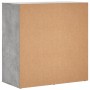 Credenze 2 pz Grigio Cemento 79x38x80 cm in Legno Multistrato