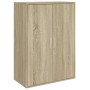 Credenze 2 pz Rovere Sonoma 60x31x84 cm in Legno Multistrato