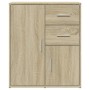 Credenze 2 pz Rovere Sonoma 60x31x70 cm in Legno Multistrato