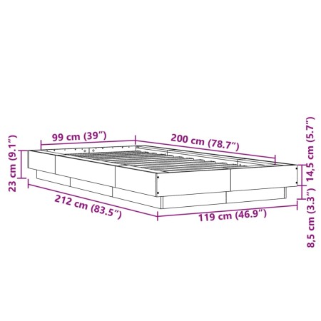 Giroletto Rovere Sonoma 100x200 cm in Legno Multistrato