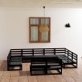 Set Divani da Giardino 11 pz in Legno Massello di Pino