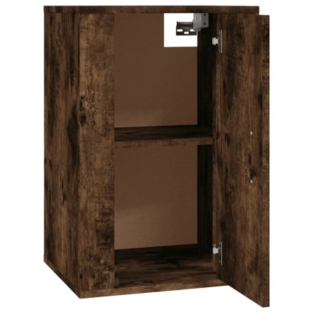 Mobile Porta TV a Parete Rovere Fumo 40x34,5x60 cm