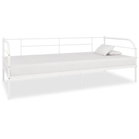 Telaio Divano Letto Bianco in Metallo 90x200 cm