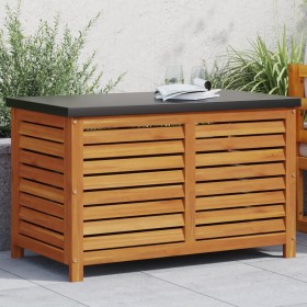 Contenitore da Giardino 90x48x55 cm in Legno Massello di Acacia