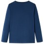 Maglietta da Bambino a Maniche Lunghe Blu Marino 140