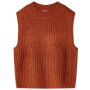 Gilet per Bambini Lavorato a Maglia Cognac 92