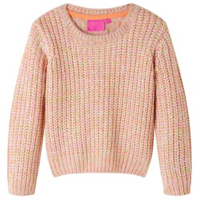 Maglione da Bambina Lavorato a Maglia Rosa Tenue 116