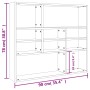 Scaffale a Parete Rovere Sonoma 90x16x78cm in Legno Multistrato