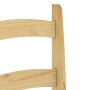 Sedie da Pranzo 2 pz 40x46x99 cm Legno Massello di Pino