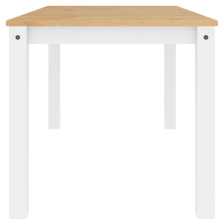 Tavolo da Pranzo Panama Bianco 160x80x75 cm Legno Massello Pino