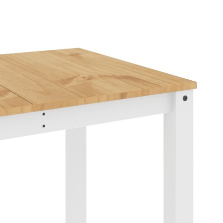 Tavolo da Pranzo Panama Bianco 160x80x75 cm Legno Massello Pino