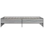 Giroletto Grigio Sonoma 90x200 cm Legno Multistrato e Metallo