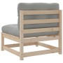 Set Divani da Giardino 8 pz con Cuscini Legno Massello di Pino