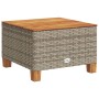 Set Divano da Giardino 8 pz con Cuscini Grigio in Polyrattan