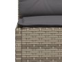 Set Divano da Giardino 8 pz con Cuscini Grigio in Polyrattan
