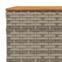 Set Divano da Giardino 8 pz con Cuscini Grigio in Polyrattan