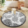 Tappeto da Esterno Bianco e Nero Ø160 cm in PP