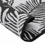 Tappeto da Esterno Bianco e Nero Ø160 cm in PP
