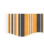 Tessuto Ricambio per Mantovana Tenda Righe Giallo Grigio 4,5 m