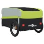 Rimorchio da Bici Nero e Verde 45 kg in Ferro