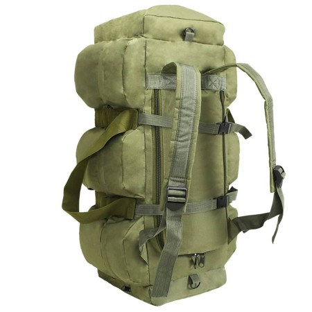 Borsone da Viaggio Stile Militare 3 in 1 90 L Verde Oliva