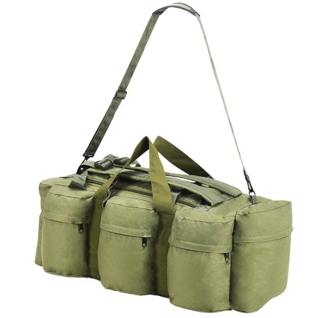 Borsone da Viaggio Stile Militare 3 in 1 90 L Verde Oliva