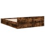 Giroletto con Cassetti Rovere Fumo 160x200 cm Legno Multistrato