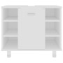 Mobile da Bagno Bianco 60x32x53,5 cm in Legno Multistrato