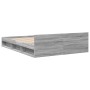 Giroletto Cassetti Grigio Sonoma 140x190 cm Legno Multistrato