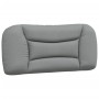 Letto con Materasso Grigio Chiaro 90x200 cm in Tessuto