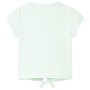 Maglietta da Bambina Menta Chiaro 140
