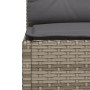 Set Divano da Giardino 10 pz con Cuscini Grigio in Polyrattan