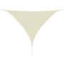 Parasole a Vela HDPE Triangolare 5x5x5 m Crema