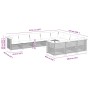 Set Divani da Giardino 10pz con Cuscini in Polyrattan Nero