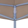 Tetto per Tendone per Feste 4x3 m Grigio Talpa 270 g/m²