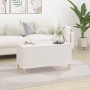 Tavolino da Salotto Bianco 90x44,5x45 cm in Legno Multistrato