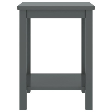 Comodino Grigio Scuro 35x30x47 cm in Legno Massello di Pino