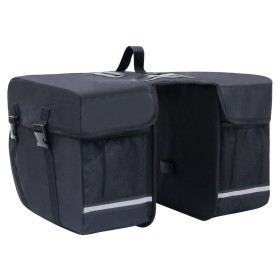 Borsa Doppia Bicicletta Impermeabile per Portapacchi 35 L Nero