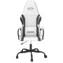 Sedia da Gaming Bianco e Nero in Similpelle