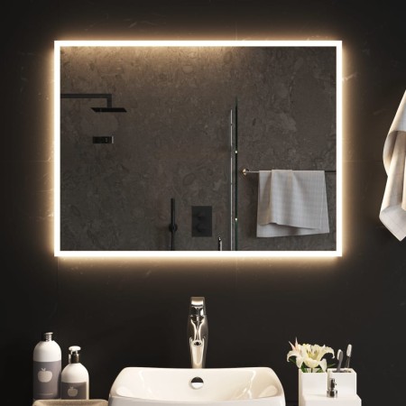 Specchio da Bagno con Luci LED 80x60 cm