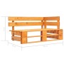 Set Divani in Pallet con Cuscini 6 pz in Pino Impregnato Miele