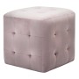 Pouf 2 pz Rosa 30x30x30 cm in Velluto