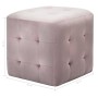 Pouf 2 pz Rosa 30x30x30 cm in Velluto