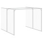 Casetta Cani Corsa Grigio Chiaro 214x865x181 cm Acciaio Zincato