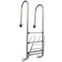 Scaletta per Piscina 3 Gradini in Acciaio Inox 304 120 cm