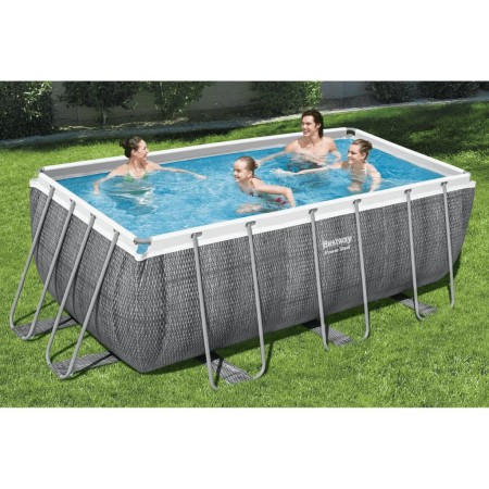 Bestway Set Piscina Rettangolare Power Steel 412x201x122 cm