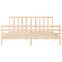 Giroletto con Testiera 200x200 cm in Legno Massello